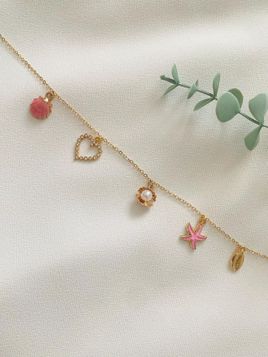Pink costal bliss necklace